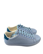 Load image into Gallery viewer, Gucci New Ace Blue Perforated Sneakers
