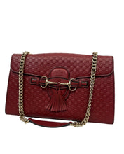 Load image into Gallery viewer, Gucci Red Microguccissima  Medium Emily Shoulder Bag
