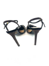 Load image into Gallery viewer, Gucci Black Strap Studded Heels
