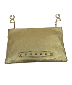 Dolce Gabbana gold clutch/crossbody bag