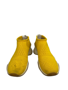 Fendi Yellow Jacquard Sneakers