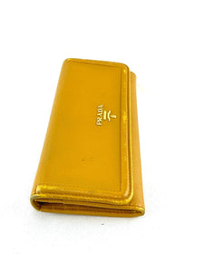 Prada Yellow Leather Wallet