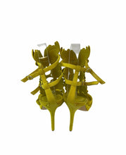 Load image into Gallery viewer, Giuseppe Zanotti Yellow Baroque Leave Sandals
