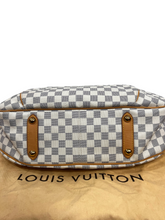 Load image into Gallery viewer, Louis Vuitton Galliera GM Damier Azur Shoulder Bag White
