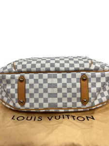 Louis Vuitton Galliera GM Damier Azur Shoulder Bag White