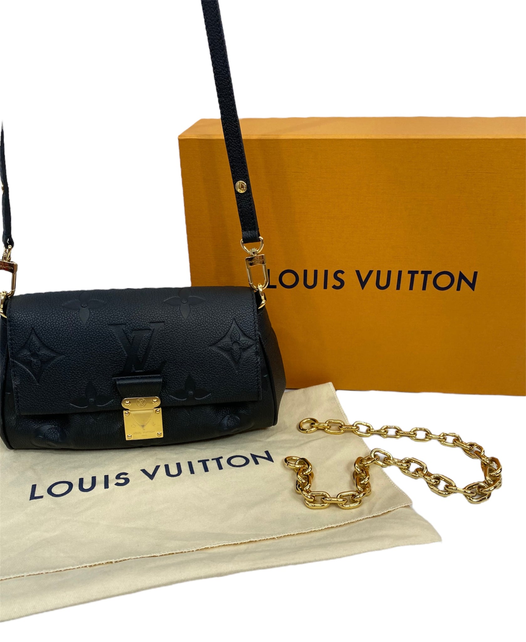 Louis Vuitton Favorite Black Monogram Empreinte – thankunext.us