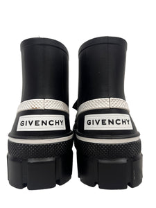 GIVENCHY Rubber Colorblock Pattern Rain Boots