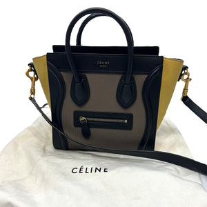 Celine Nano Luggage Tricolor Crossbody