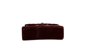 Kurt Geiger velvet mini Kensington (wine red)