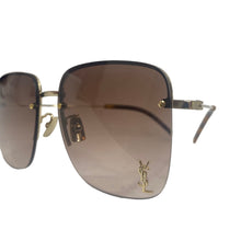 Load image into Gallery viewer, YSL Brown Squared Sunglasses
