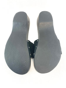 Chanel Black Clogs Sandals