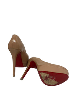 Christian Louboutin Nude Bianca 140 Patent Calf