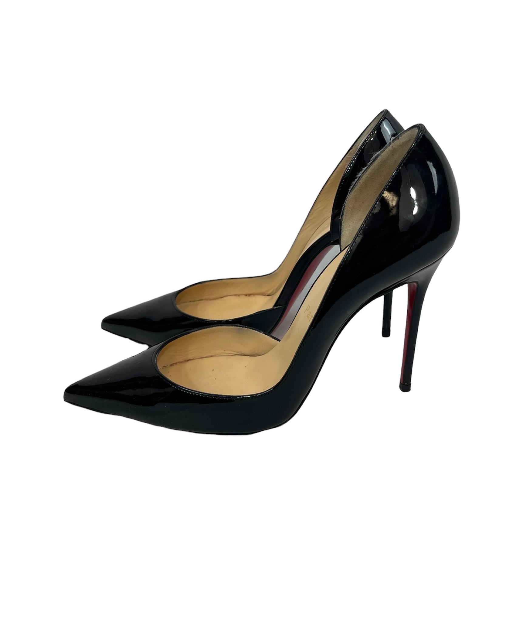 Christian Louboutin Iriza Patent Pumps 100 - Black - 37