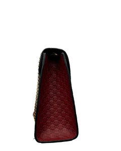 Gucci Red Microguccissima  Medium Emily Shoulder Bag