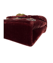 Load image into Gallery viewer, Kurt Geiger velvet mini Kensington (wine red)
