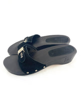 Load image into Gallery viewer, Chanel Black Clogs Sandals
