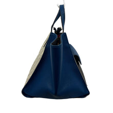 Load image into Gallery viewer, Carolina Herrera b&amp;w and blue crossbody
