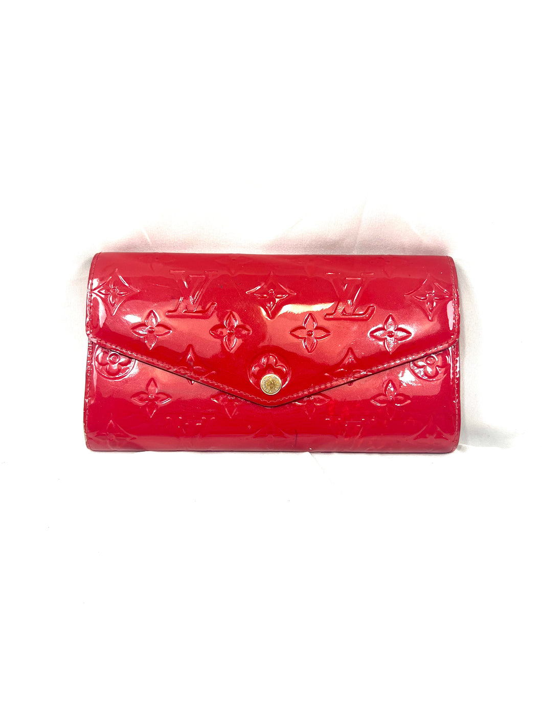 Louis Vuitton Vernis Red Wallet