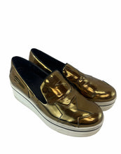 Load image into Gallery viewer, Stella McCartney Metallic Gold Sneakers
