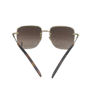 YSL Brown Squared Sunglasses