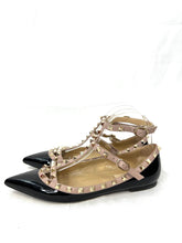 Load image into Gallery viewer, Valentino Garavani Rockstud Black Flats
