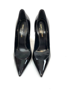 YSL Black Opyum 110 Patent Leather Pumps