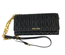 Load image into Gallery viewer, MIU MIU Leather Crossbody Bag In Black
