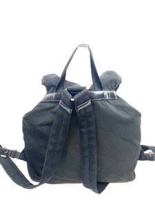 Prada Black Nylon Tessuto Twin Pocket Backpack