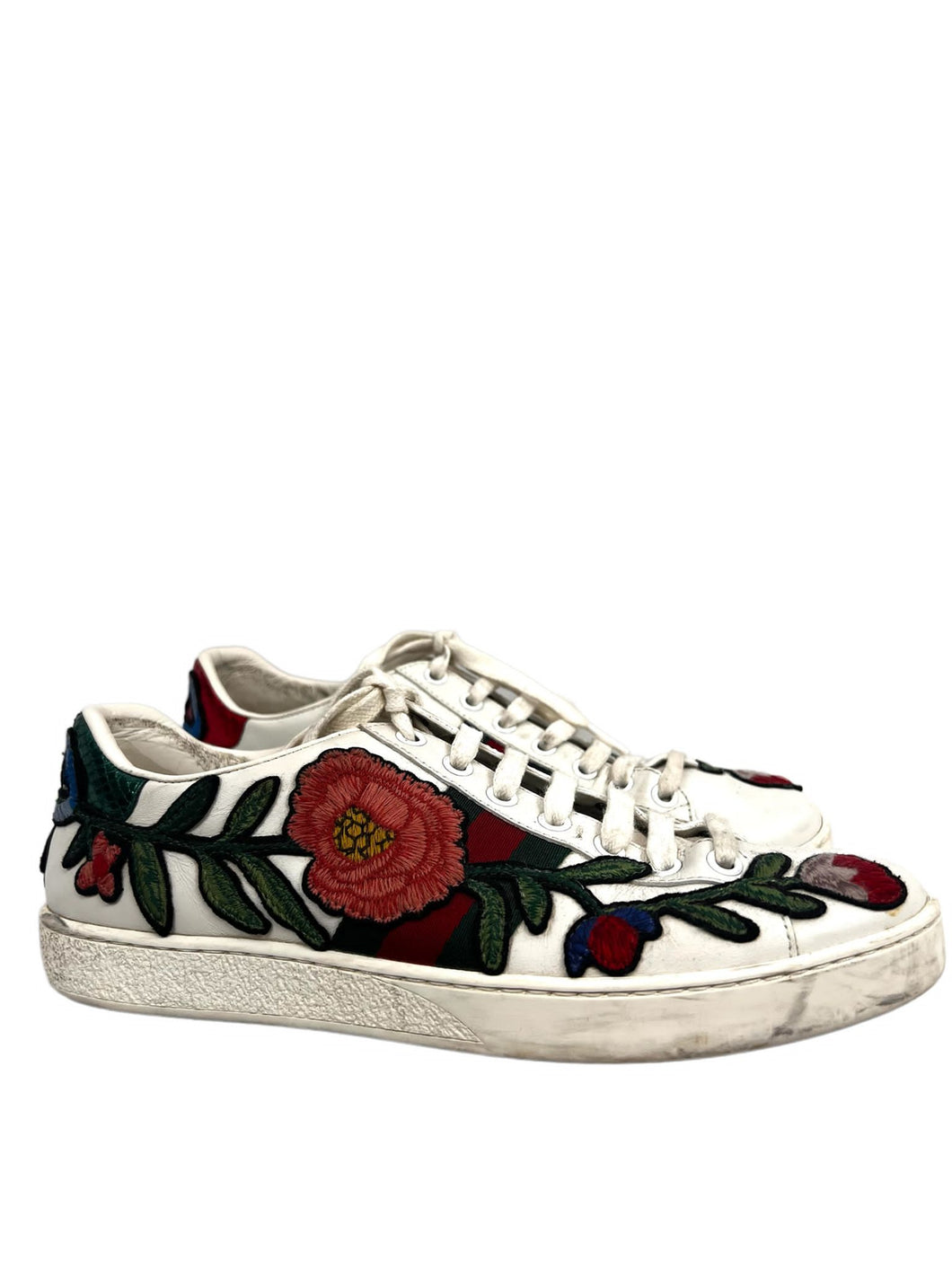 Gucci Embroidered Ace Sneakers